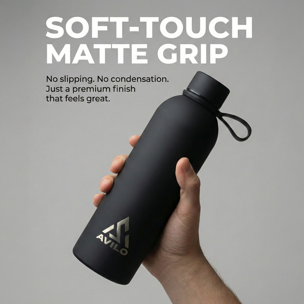 Soft-touch matte grip