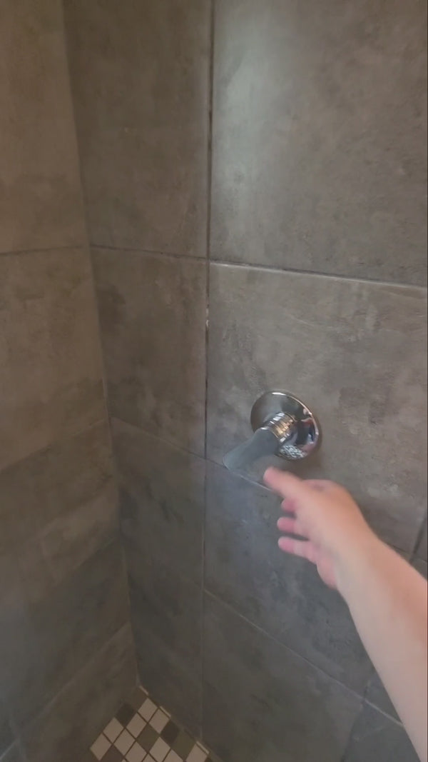 The Avilo mobile shower being set up and used, filmed for social.